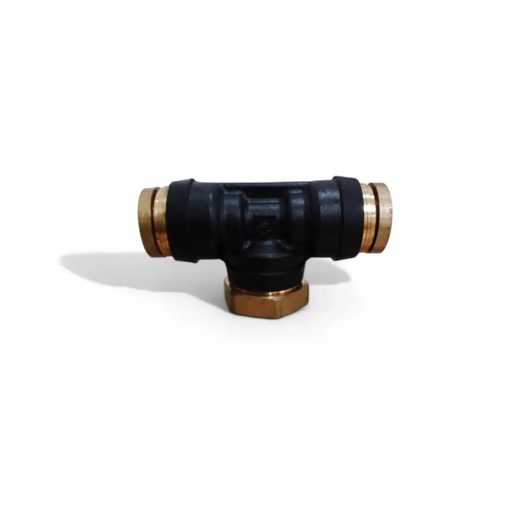 23-14416-001 TEE - BRANCH, 1/8 FPT X (2) 3/8 PUSH TO CONNECT