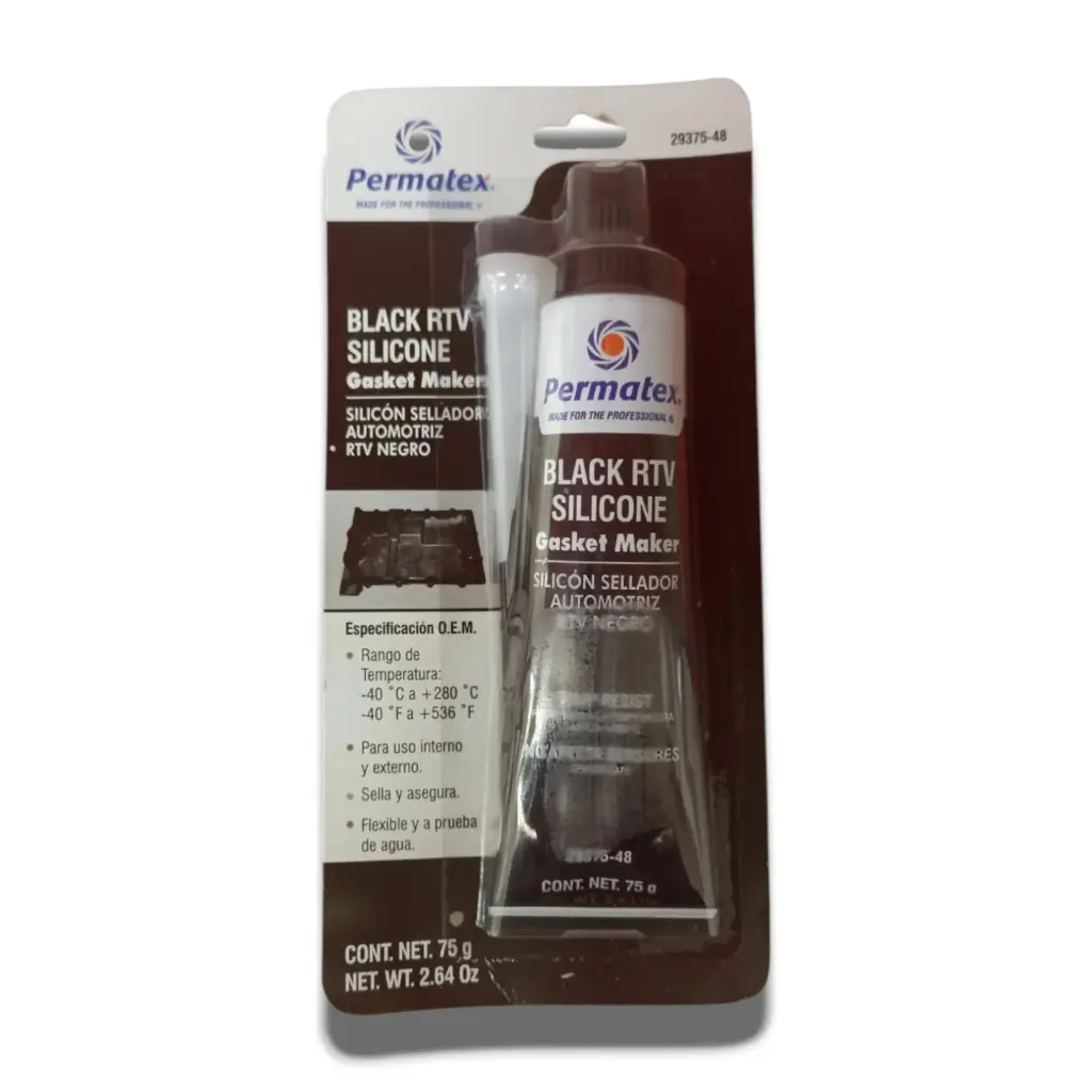 [L29375M] Silicon Rtv Negro Altas Temp Tubo C/70G L29375M