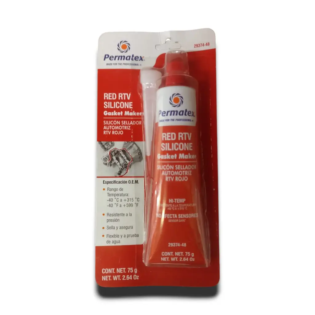 L29374 - SILICON RTV ROJO ALTAS TEMP TUBO C/70GRS